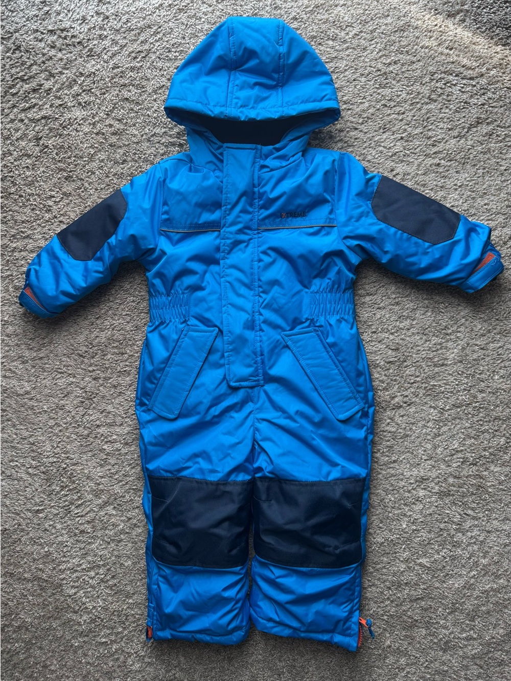 iXtreme Outfitters Toddler Blue Snowsuit 2T Hooded One Piece